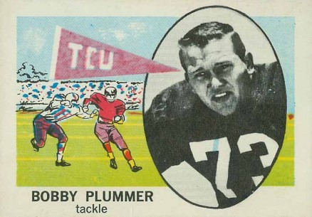 1961 Nu-Card Bobby Plummer #145 Football Card