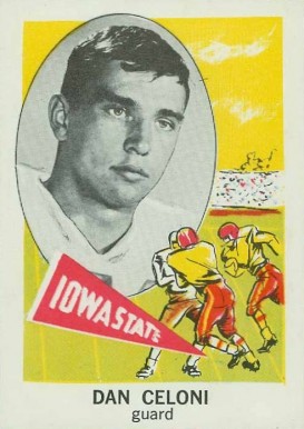 1961 Nu-Card Dan Celonig #159 Football Card