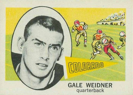 1961 Nu-Card Gale Weidner #168 Football Card