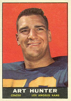 1961 Topps Art Hunter #53 Football Card