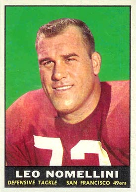 1961 Topps Leo Nomellini #64 Football Card