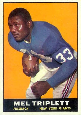 1961 Topps Mel Triplett #86 Football Card