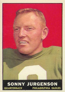 1961 Topps Sonny Jurgenson #95 Football Card