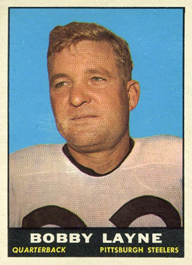 1961 Topps Bobby Layne #104 Football Card