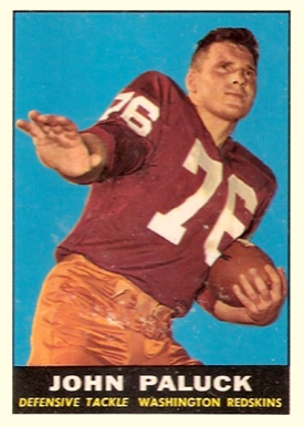 1961 Topps John Paluck #130 Football Card