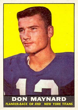 1961 Topps Don Maynard #150 Football Card