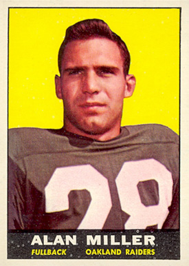 1961 Topps Alan Miller #185 Football Card