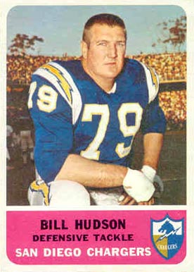 1962 Fleer Bill Hudson #85 Football Card