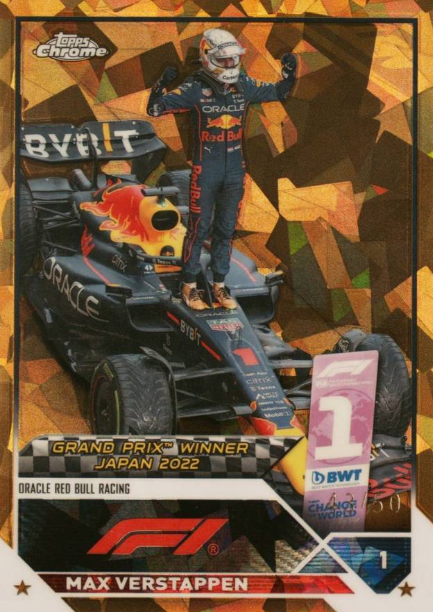 2023 Topps Chrome Formula 1 Sapphire Edition Max Verstappen #161 Other Sports Card