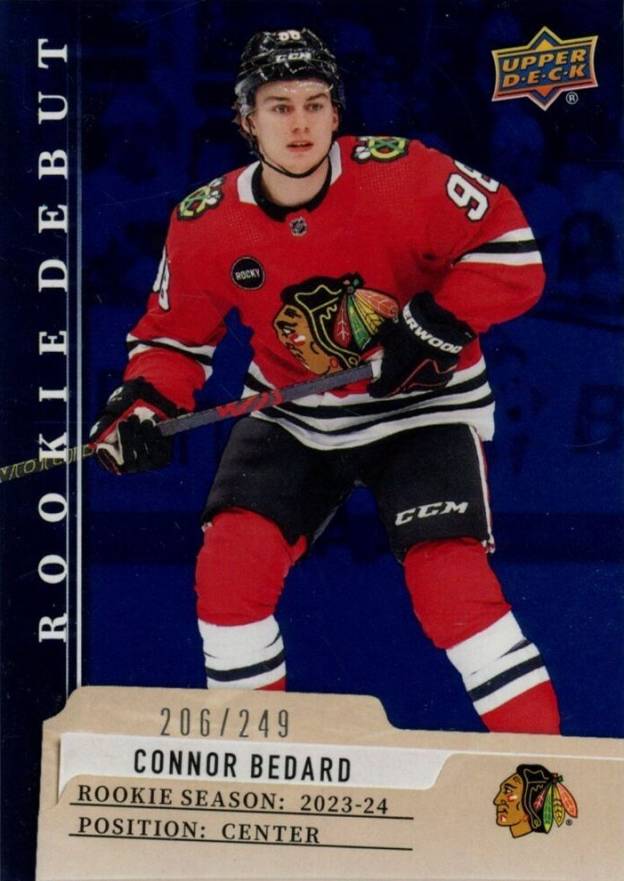 2023 Upper Deck Rookie Debut Connor Bedard #1 Hockey Card