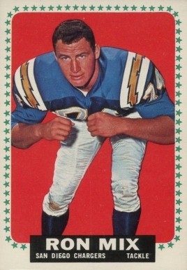 1964 Topps Ron Mix #168 Football Card