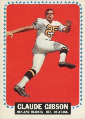 1964 Topps Claude Gibson #138 Football Card