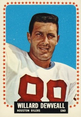 1964 Topps Willard Dewveall #72 Football Card