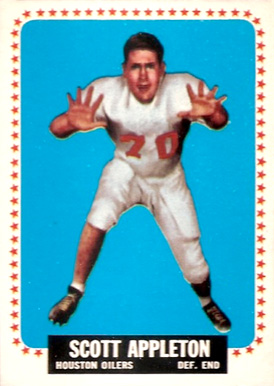 1964 Topps Scott Appleton #66 Football Card