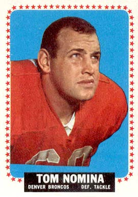 1964 Topps Tom Nomina #57 Football Card