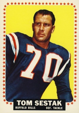 1964 Topps Tom Sestak #37 Football Card