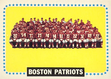 1964 Topps Boston Patriots #21 Football Card