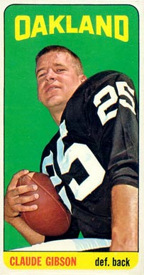 1965 Topps Claude Gibson #140 Football Card