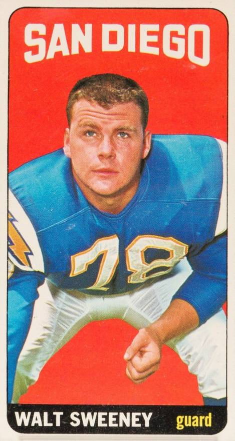 1965 Topps Walt Sweeney #173 Football Card