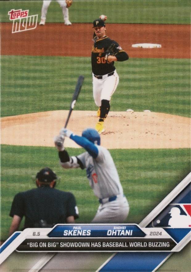 2024 Topps Now Paul Skenes/Shohei Ohtani #264 Baseball Card