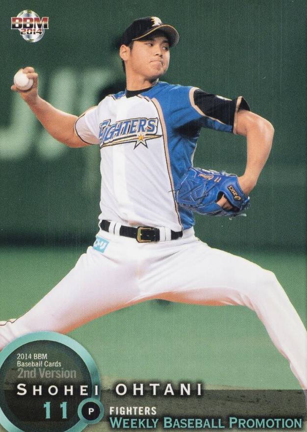 2014 BBM 2nd Version Shohei Ohtani #WB1 Baseball Card