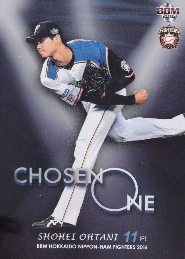 2016 BBM Hokkaido Nippon-Ham Fighters Chosen One Shohei Ohtani #CO1 Baseball Card