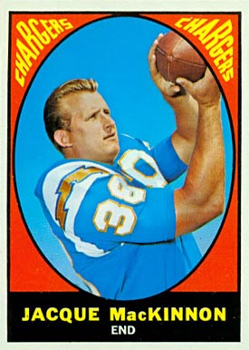 1967 Topps Jacque Mackinnon #124 Football Card