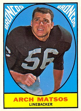 1967 Topps Arch Matsos #37 Football Card