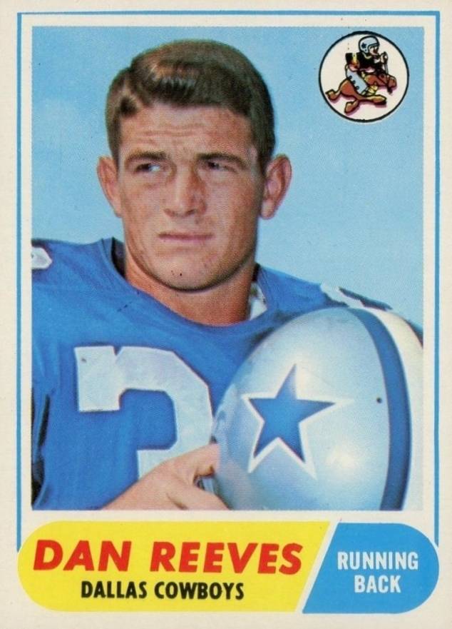 1968 Topps Dan Reeves #77 Football Card