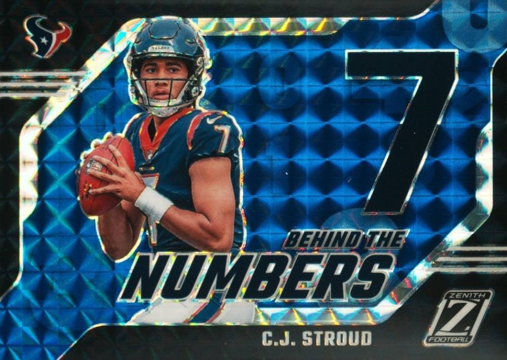 2023 Panini Zenith Behind the Numbers CJ Stroud #5 Football Card