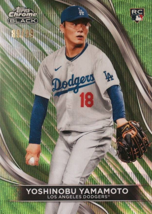 2024 Topps Chrome Black Yoshinobu Yamamoto #18 Baseball Card