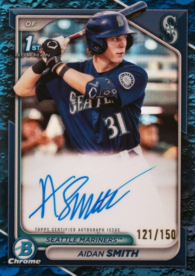 2024 Bowman Chrome Prospect Autographs Aidan Smith #CPAASM Baseball Card