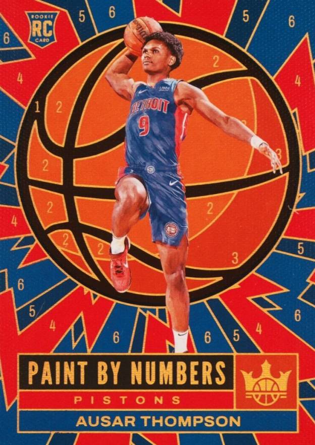 2023 Panini Court Kings Paint By Numbers Ausar Thompson #7 Basketball Card