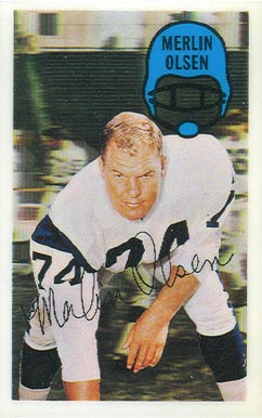 1970 Kellogg's Merlin Olsen #35 Football Card