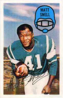 1970 Kellogg's Matt Snell #29 Football Card