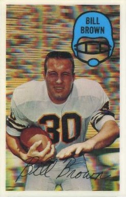 1970 Kellogg's Bill Brown #16 Football Card