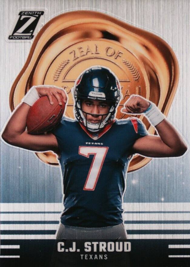 2023 Panini Zenith Zeal of Approval CJ Stroud #24 Football Card