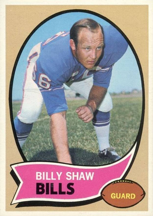 1970 Topps Billy Shaw #229 Football Card