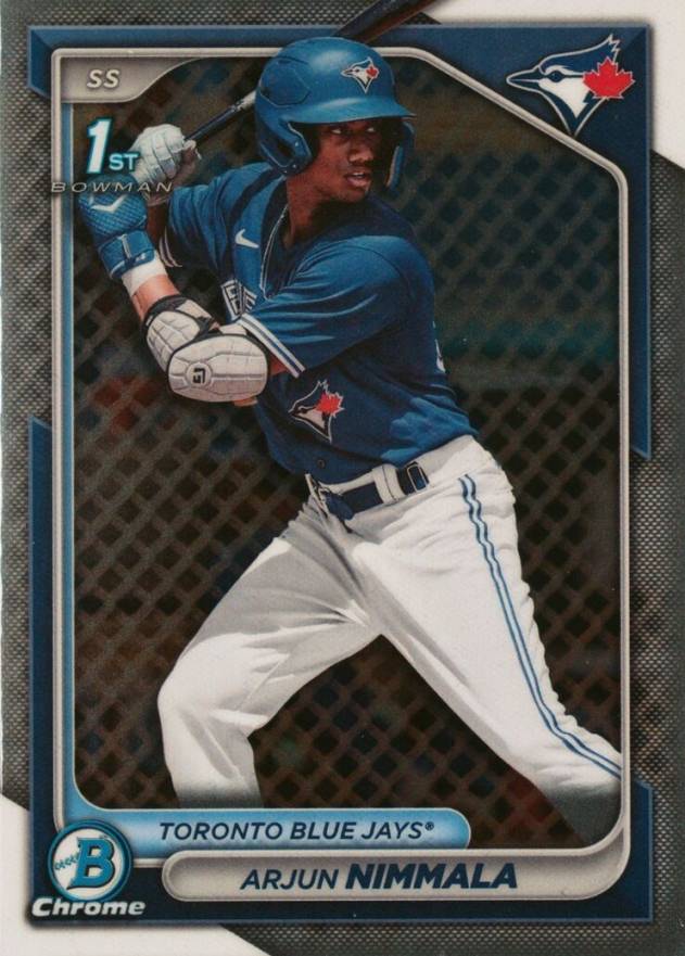 2024 Bowman Chrome Prospects Arjun Nimmala #BCP142 Baseball Card