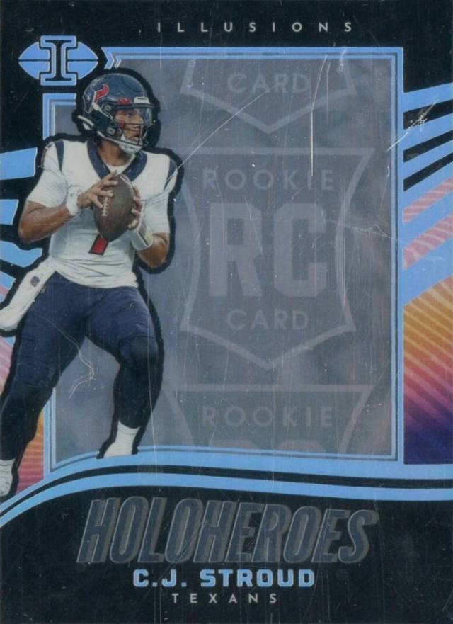 2023 Panini Illusions Holoheroes Rookie CJ Stroud #9 Football Card