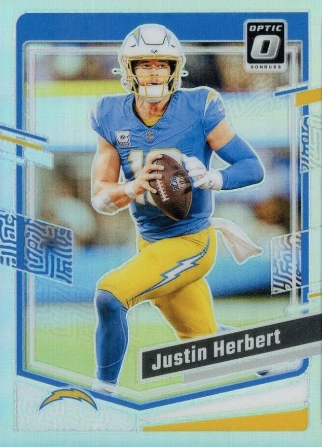 2023 Panini Donruss Optic Justin Herbert #104 Football Card