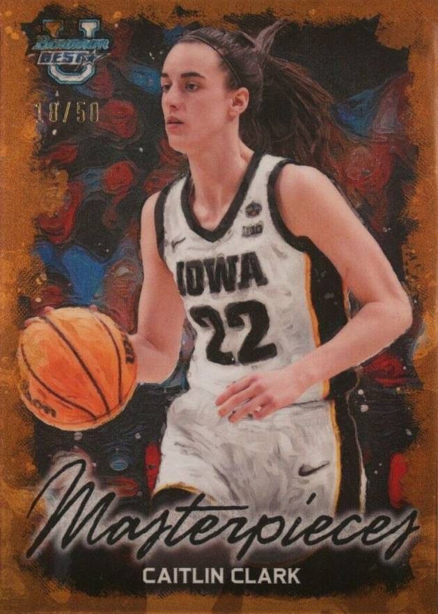 2023 Bowman University Best Bowman Masterpieces Caitlin Clark #BM19 Basketball Card