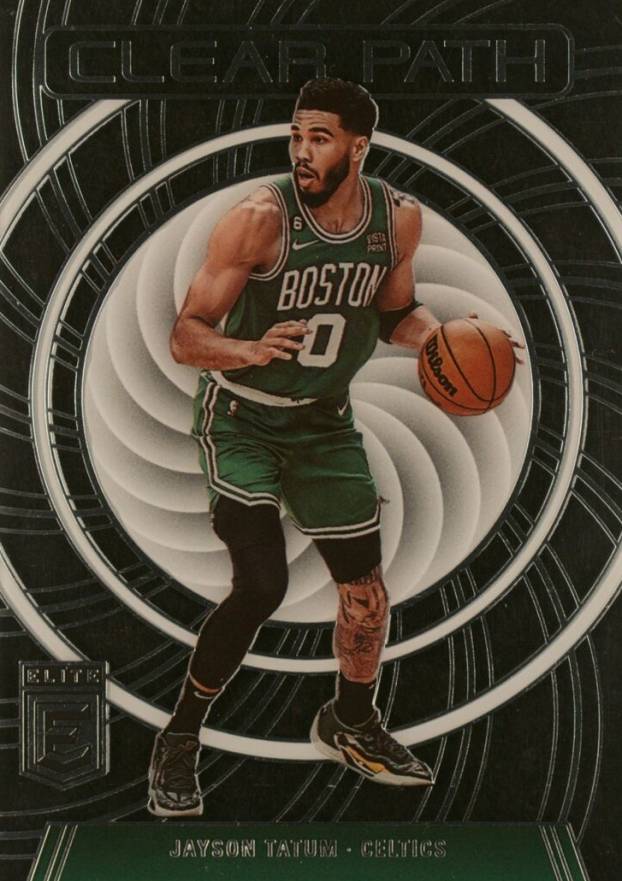 2023 Panini Donruss Elite Clear Path Jayson Tatum #16 Basketball Card