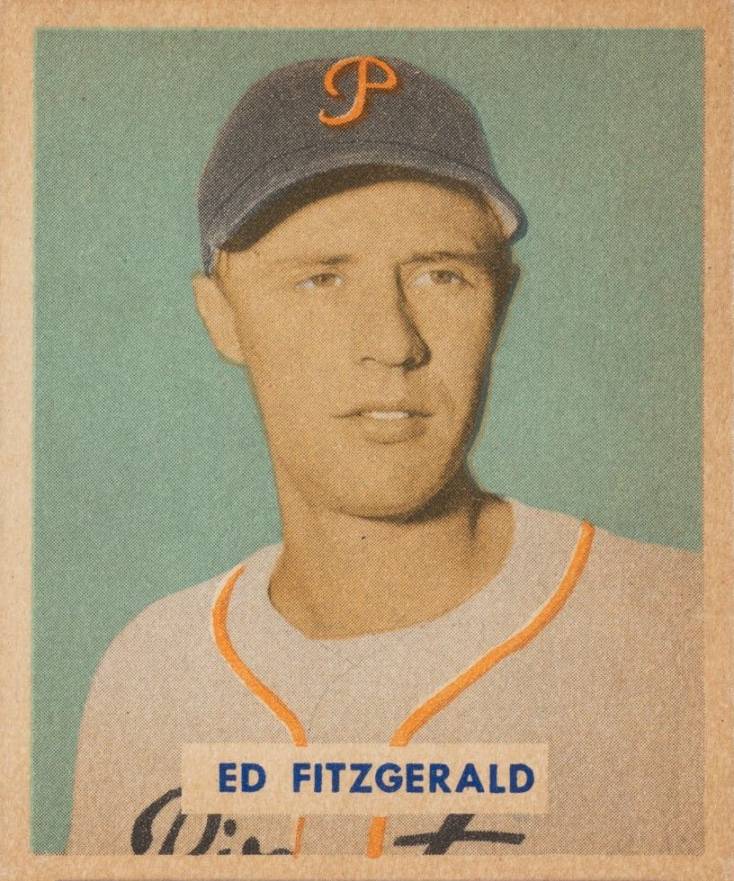 1949 Bowman Ed FitzGerald #109 Baseball Card