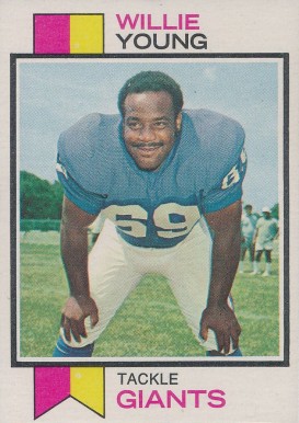 1973 Topps Willie Young #106 Football Card