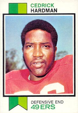 1973 Topps Cedrick Hardman #412 Football Card