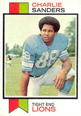 1973 Topps Charlie Sanders #395 Football Card