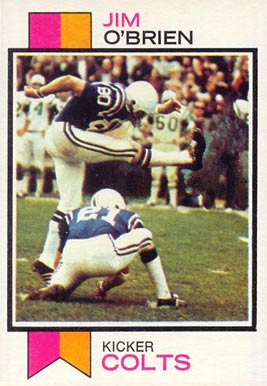 1973 Topps Jim O'Brien #379 Football Card