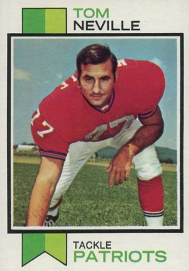 1973 Topps Tom Neville #329 Football Card