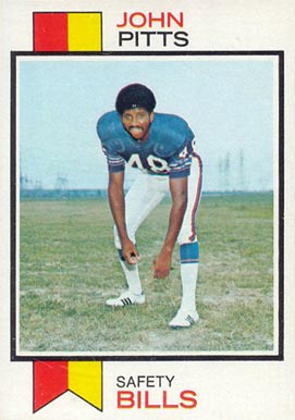 1973 Topps John Pitts #178 Football Card